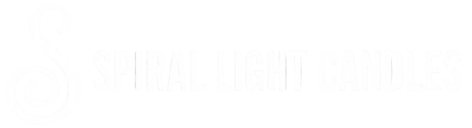 White logo and text reading 'SPIRAL LIGHT CANDLES'