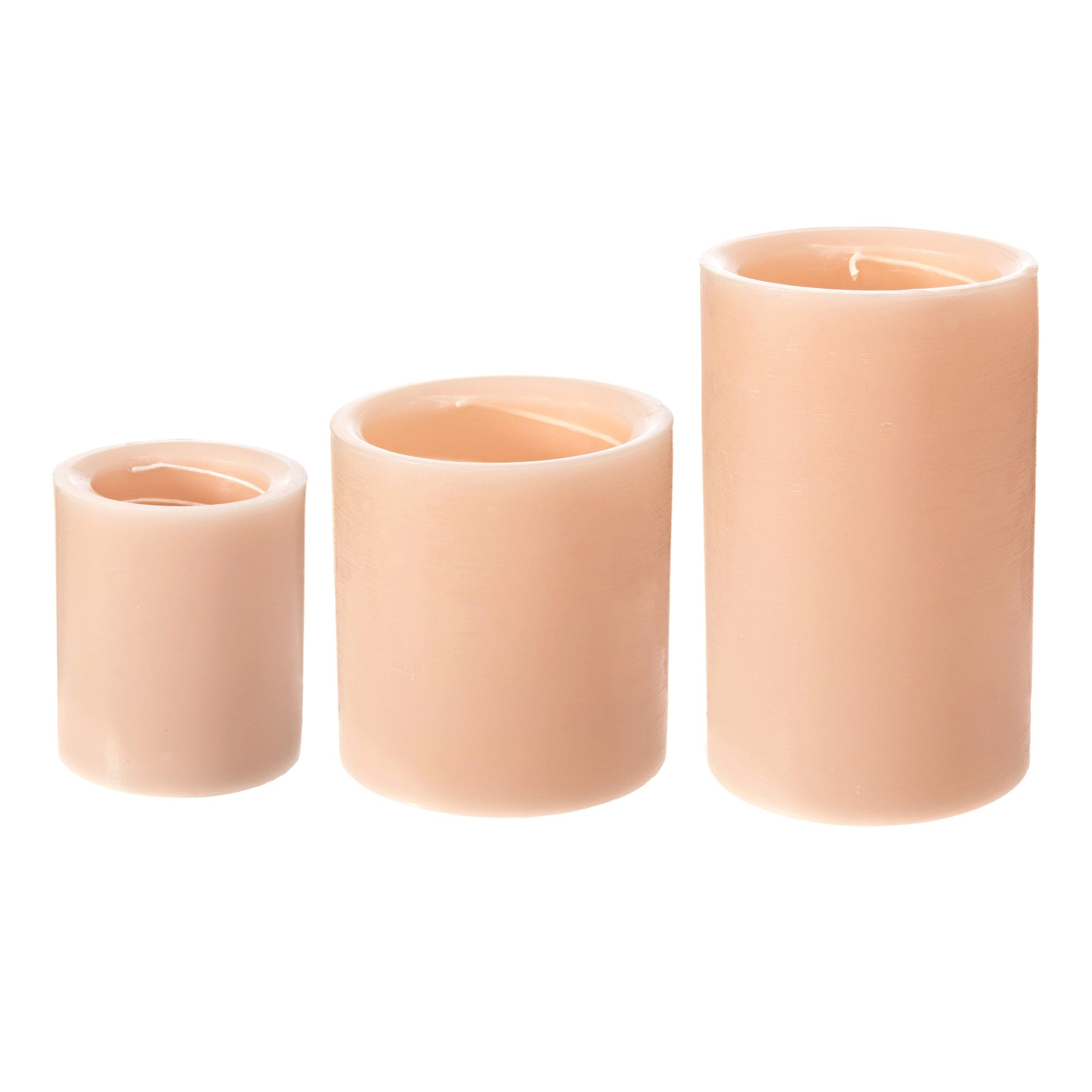 Trio of Spiral Light Candle CASHMERE DREAM